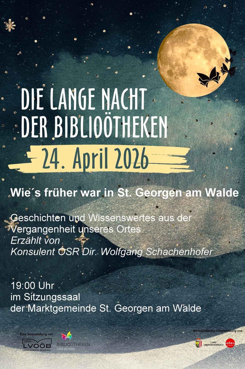 Lange Nacht der BibliOÖtheken - "Wie es früher bei uns einmal war" 